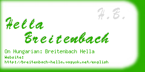 hella breitenbach business card